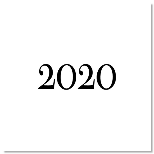 En ännu oskriven sida för året 2020